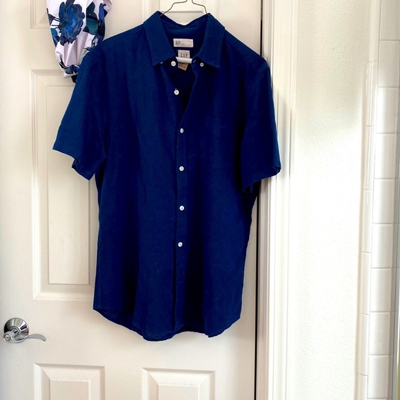 Men’s Gap Linen Polo - Picture 1 of 1